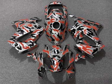 Red Camo 2002-2012 VFR800 Motorcycle Fairing