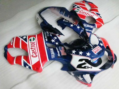 Red Castrol 1999-2000 CBR600 F4 Motorcycle Fairing
