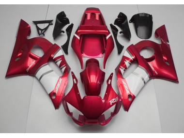 Red & White 1998-2002 R6 Motorcycle Fairing