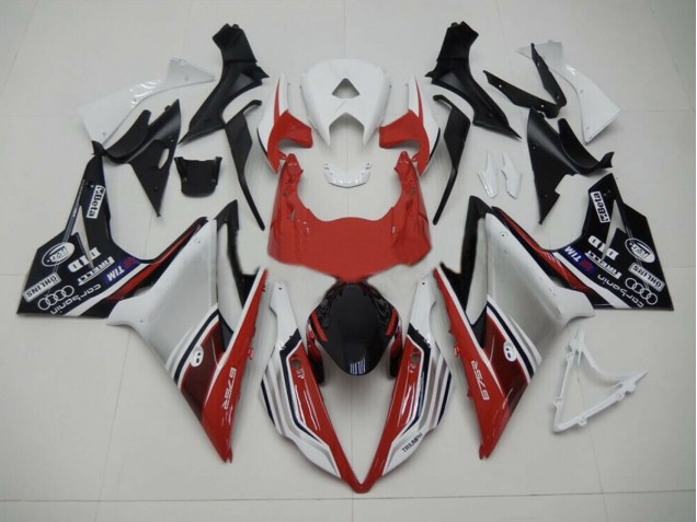 Red White and Black Style 2013-2016 Daytona 675 Motorcycle Fairing