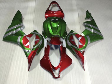 Red and Green Captain America 2007-2008 CBR600RR Motorcycle Fairing