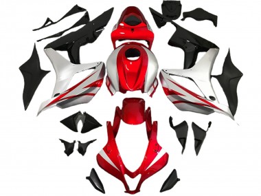 Red and Silver OEM Style 2007-2008 CBR600RR Motorcycle Fairing