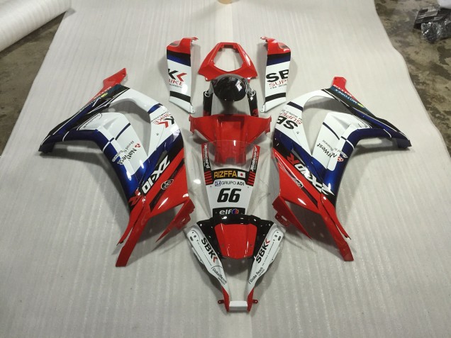 Red blue and White Race 2011-2015 ZX10R Motorcycle Fairing