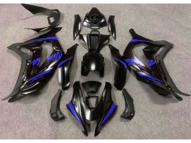 Satin Black & Blue 2016-2019 ZX10R Motorcycle Fairing