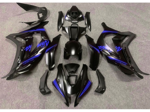 Satin Black & Blue 2016-2019 ZX10R Motorcycle Fairing