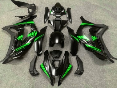 Satin Black & Green 2016-2019 ZX10R Motorcycle Fairing