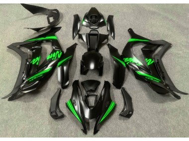 Satin Black & Green 2016-2019 ZX10R Motorcycle Fairing