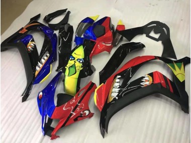 Share Red and Blue 2016-2019 ZX10R Motorcycle Fairing