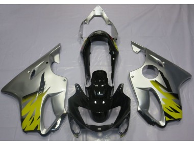 Silver Yellow and Black 1999-2000 CBR600 F4 Motorcycle Fairing