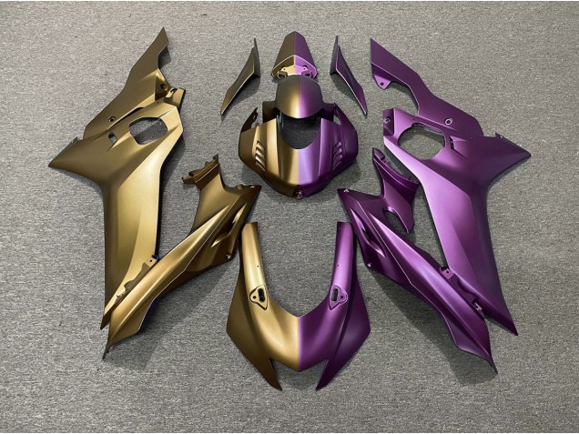 Tan and Purple Split 2017-2021 R6 Motorcycle Fairing Tan and Purple Split 2017-2021 R6 Motorcycle Fairing