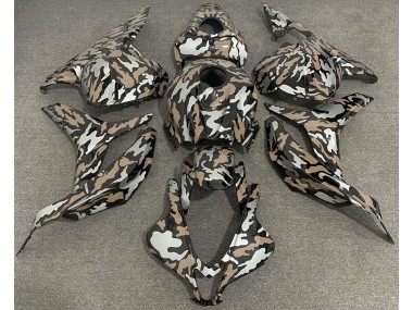 Tan and Silver Camo 2009-2012 CBR600RR Motorcycle Fairing