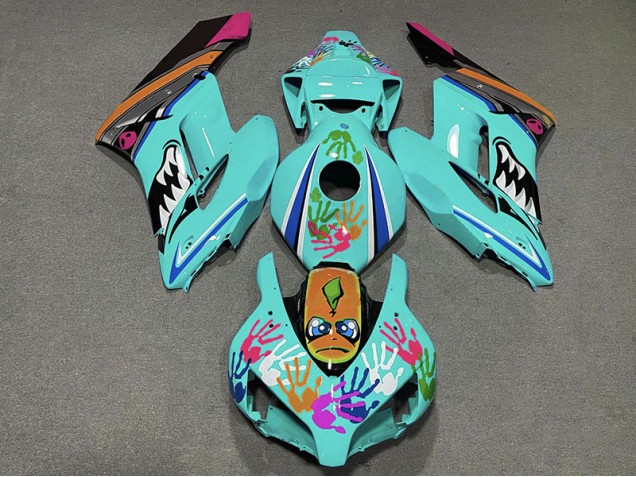 Teal Shark 2004-2005 CBR1000RR Motorcycle Fairing