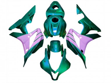Turquoise and Pink 2007-2008 CBR600RR Motorcycle Fairing