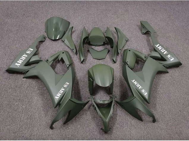 US Army Matte Green 2008-2010 ZX10R Motorcycle Fairing