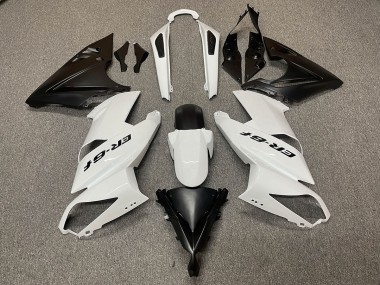 White Black Logo 2009-2011 Ninja 650R Motorcycle Fairing
