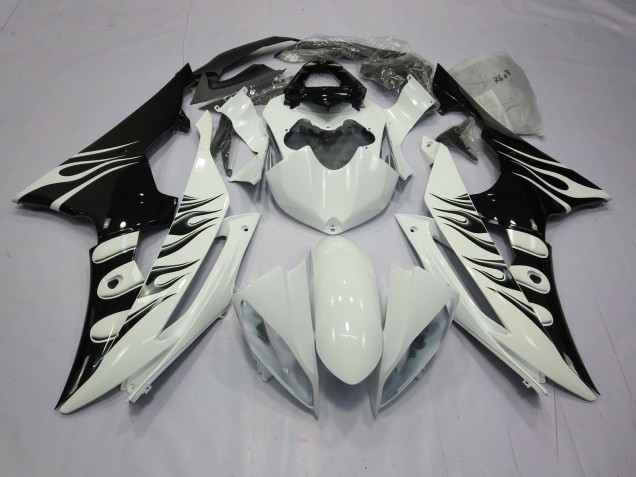 White Flame 2008-2016 R6 Motorcycle Fairing White Flame 2008-2016 R6 Motorcycle Fairing