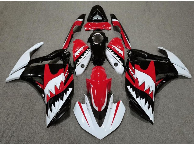 White Shark & Red 2015-2018 R3 Motorcycle Fairing