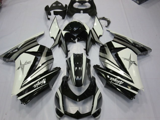 White Silver Star 2008-2012 Ninja 250 Motorcycle Fairing White Silver Star 2008-2012 Ninja 250 Motorcycle Fairing