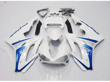 White and Blue Style 2006-2008 Daytona 675 Motorcycle Fairing
