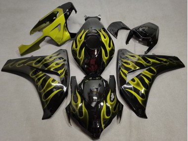 Yellow Flame 2008-2011 CBR1000RR Motorcycle Fairing