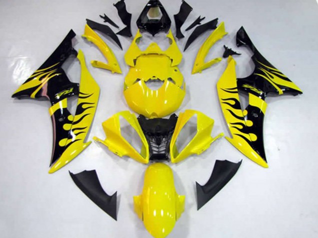 Yellow Flame 2008-2016 R6 Motorcycle Fairing Yellow Flame 2008-2016 R6 Motorcycle Fairing