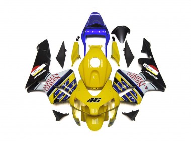 Yellow Nastro Azzurro 46 2003-2004 CBR600RR Motorcycle Fairing