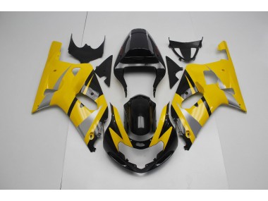 Yellow and Black 2001-2003 GSXR 600-750 Motorcycle Fairing